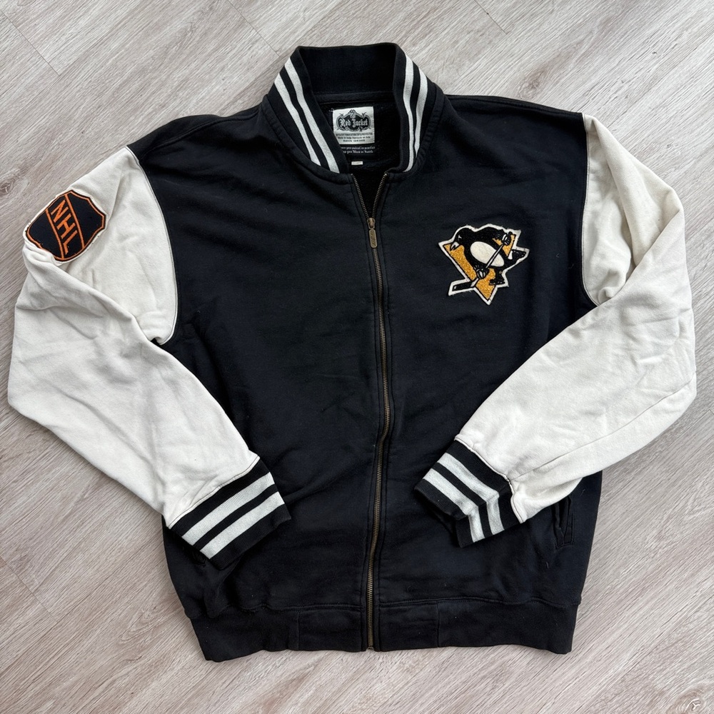 Vintage Pittsburgh Penguins Varsity Zip-up NHL Jacket